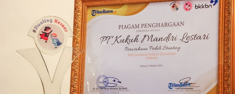 PT Kukuh Mandiri Lestari Kembali Menjadi Perusahaan Peduli Stunting Terbaik Se-Provinsi Banten