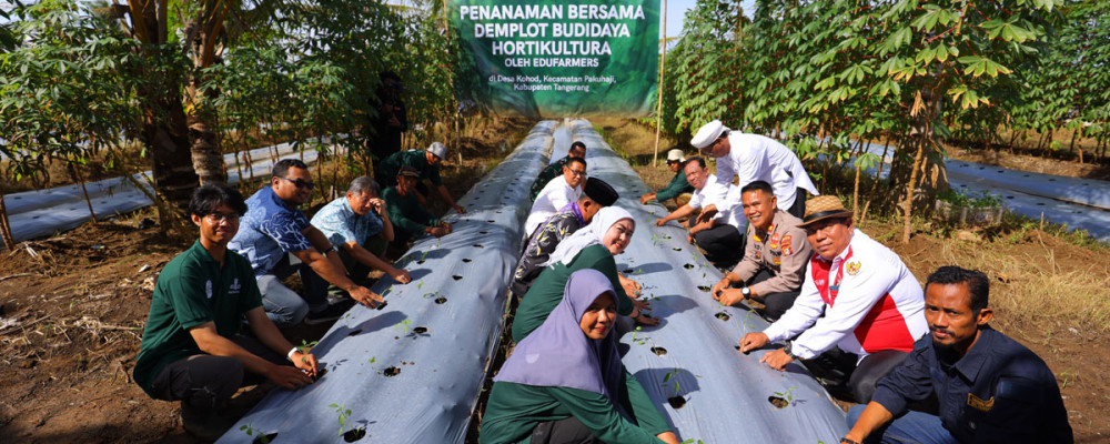 Seremoni Tanam Perdana Lahan Desa Kohod, Menggerakkan Pertanian Menuju Kemandirian Pangan