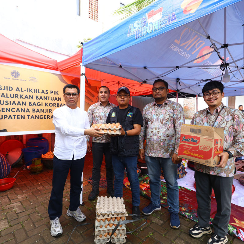 PIK2 HADIRKAN DAPUR UMUM SIAGA BENCANA UNTUK WARGA KABUPATEN TANGERANG BERKOLABORASI DENGAN MASJID AL-IKHLAS PIK