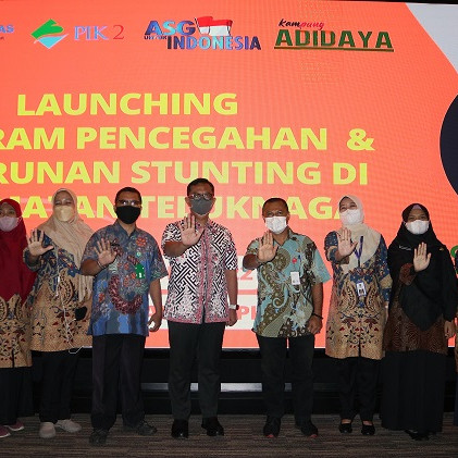 PIK 2 Meluncurkan Program 'Si Melon' dalam rangka Upaya Mencegah dan Menurunkan Angka Stunting di Kecamatan Teluknaga - Kabupaten Tangerang