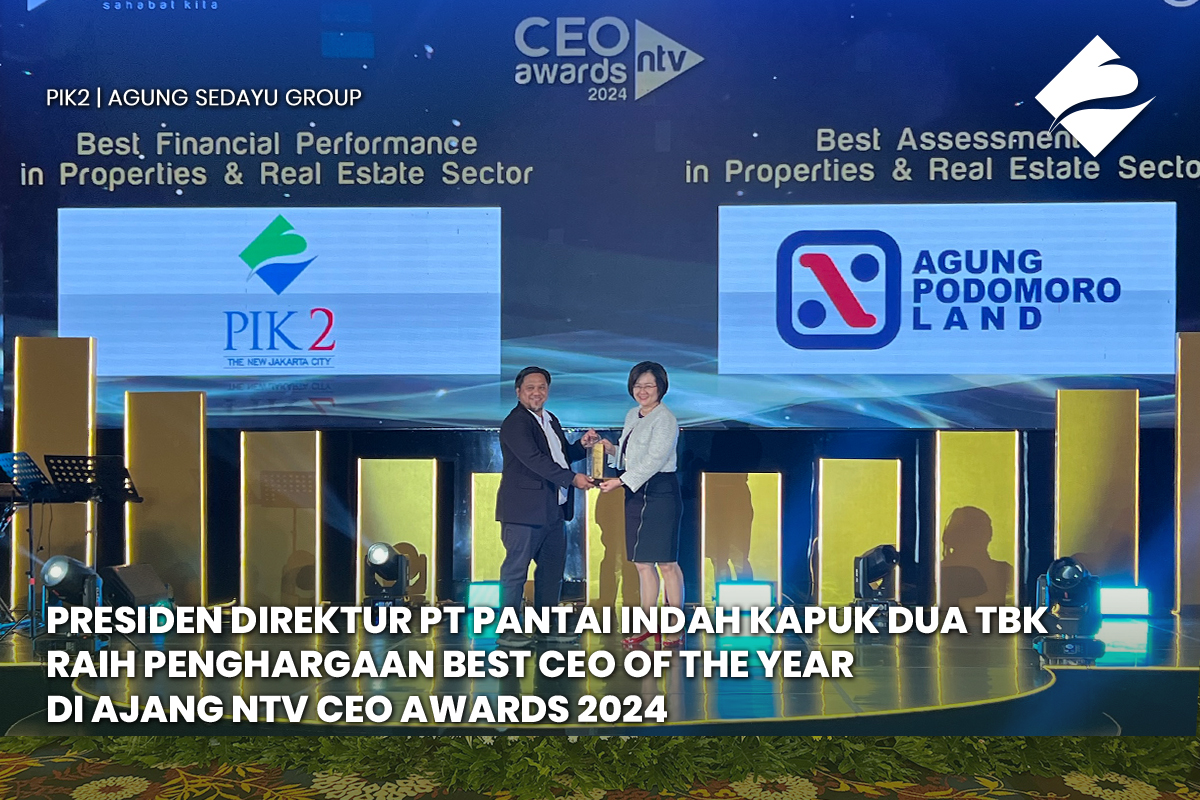 Presiden Direktur Pt Pantai Indah Kapuk Dua Tbk Raih Penghargaan Best Ceo Of The Year Di Ajang NTV Ceo Awards 2024