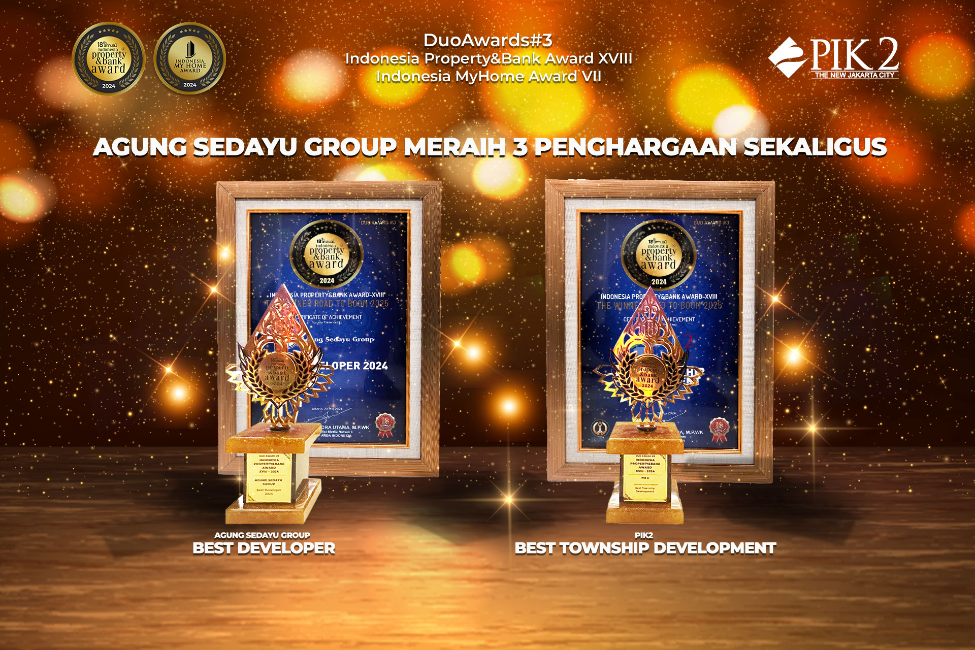 Agung Sedayu Group Meraih 3 Penghargaan Sekaligus