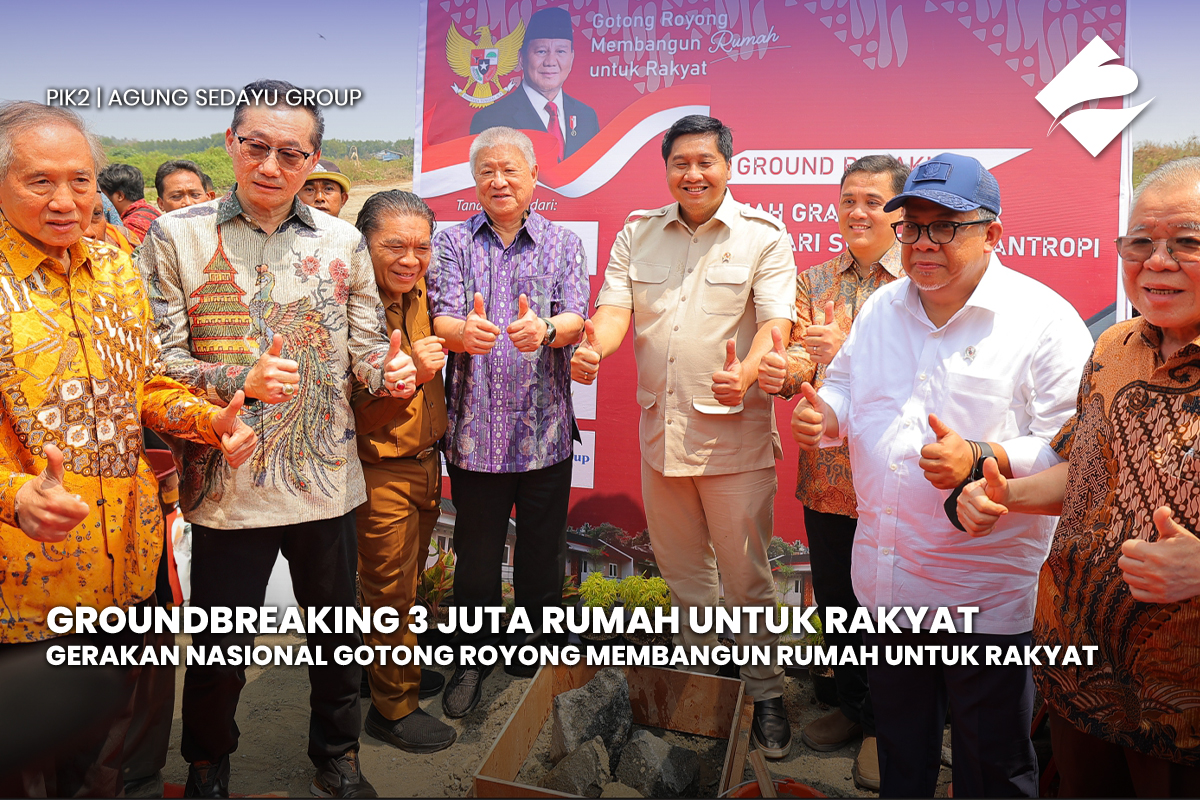 Groundbreaking 3 Juta Rumah Untuk Rakyat, Gerakan Nasional Gotong Royong Membangun Rumah Untuk Rakyat