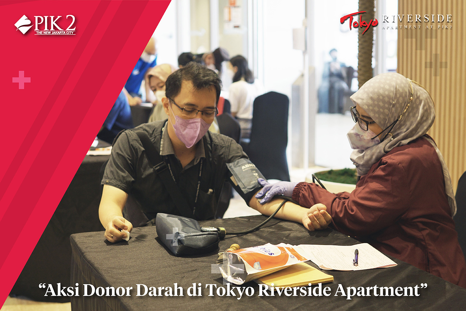 Aksi Donor Darah di Tokyo Riverside Apartment